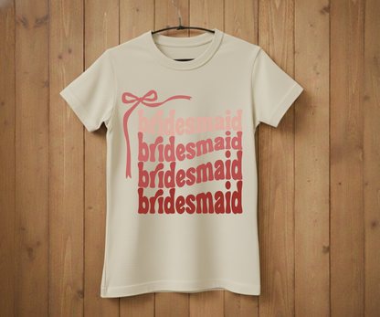 Bridesmaid T-Shirt – Bridal Shower & Wedding Party Shirt
