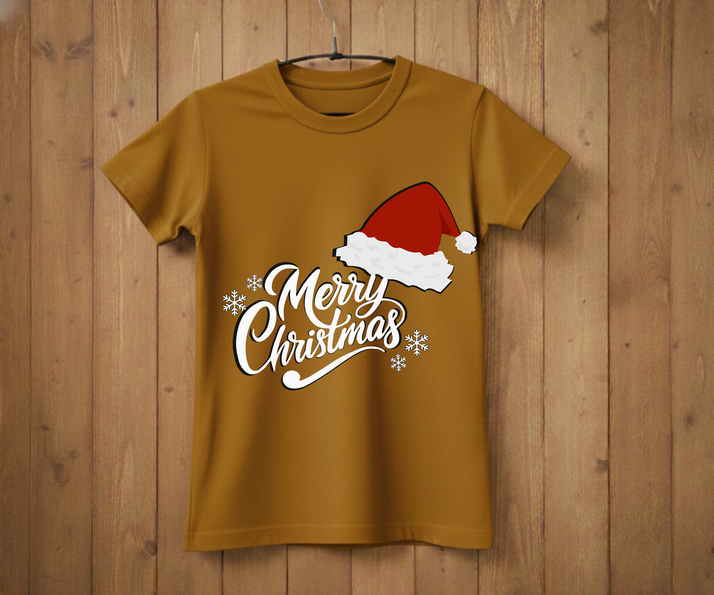 Christmas Prints – Merry Christmas Santa Hat DTF Transfer