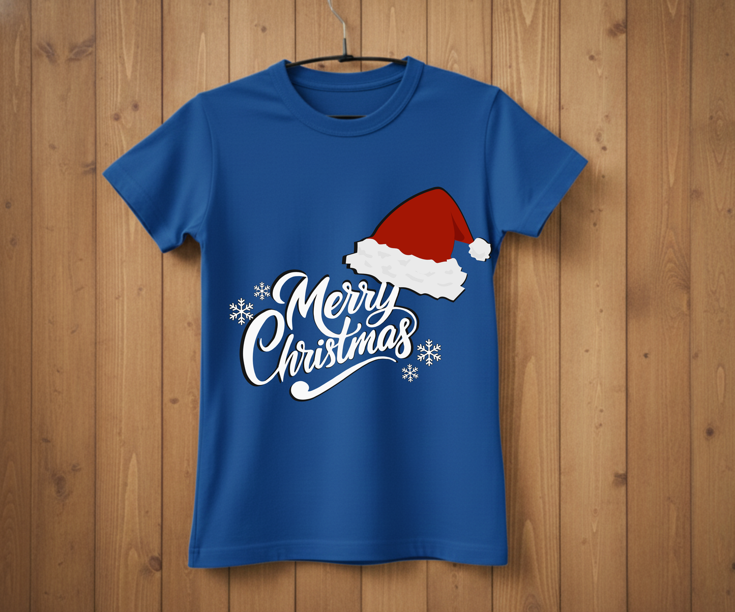 Christmas Prints – Merry Christmas Santa Hat DTF Transfer