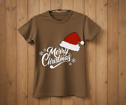Christmas Prints – Merry Christmas Santa Hat DTF Transfer