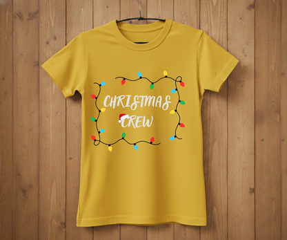 Christmas Crew T-Shirt – Festive Lights Holiday Shirt