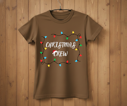 Christmas Crew T-Shirt – Festive Lights Holiday Shirt