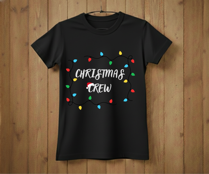 Christmas Crew T-Shirt – Festive Lights Holiday Shirt