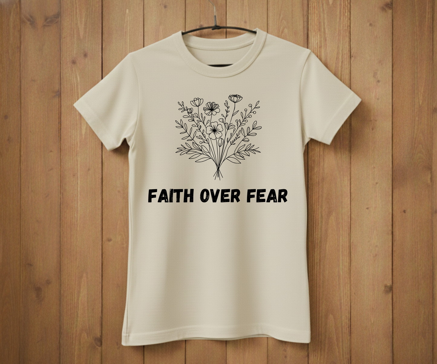 Faith Over Fear T-Shirt – Inspirational Christian Tee
