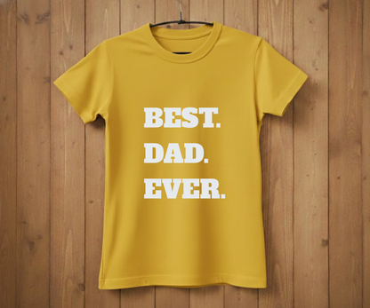 "BEST. DAD. EVER." Block Letter T-Shirt - Classic Graphic Tee