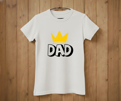 DAD Crown T-Shirt - Fun Graphic Tee