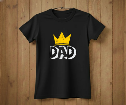 DAD Crown T-Shirt - Fun Graphic Tee