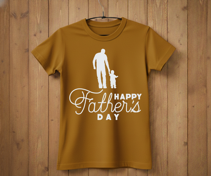 "Happy Father's Day" Silhouette T-Shirt - Graphic Tee
