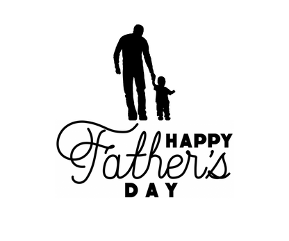 "Happy Father's Day" Silhouette T-Shirt - Graphic Tee