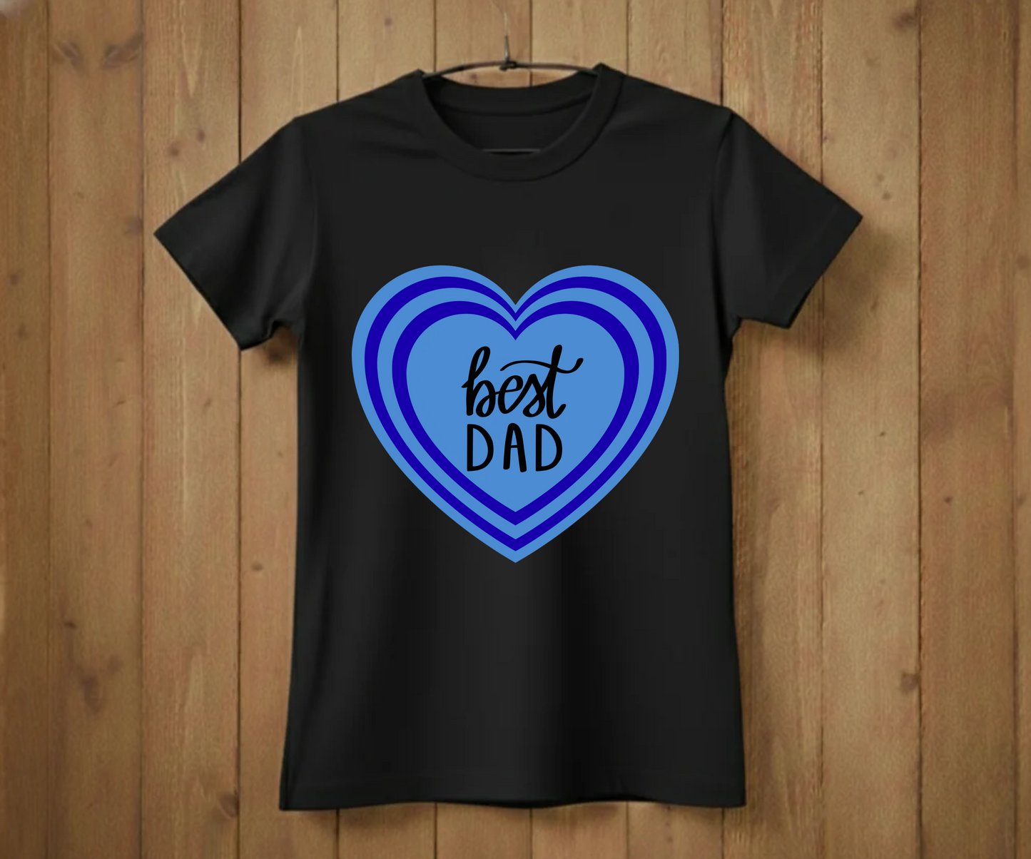 "Happy Father's Day" Blue Gift Tag T-Shirt - Cute Graphic Tee