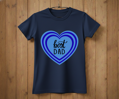 "Happy Father's Day" Blue Gift Tag T-Shirt - Cute Graphic Tee