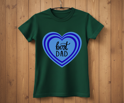"Happy Father's Day" Blue Gift Tag T-Shirt - Cute Graphic Tee