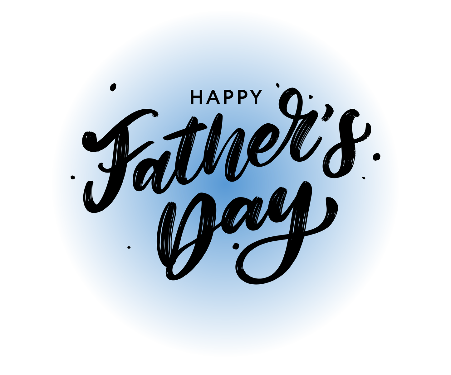 "Happy Father's Day" Blue Glow T-Shirt - Stylish Graphic Tee&nbsp;