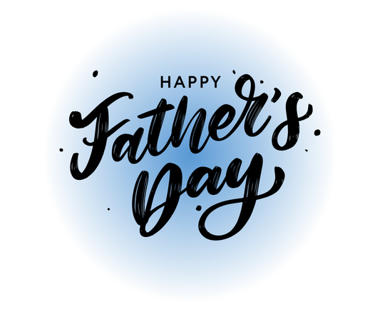 "Happy Father's Day" Blue Glow T-Shirt - Stylish Graphic Tee&nbsp;