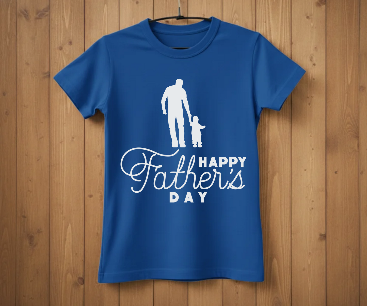 "Happy Father's Day" Silhouette T-Shirt - Graphic Tee
