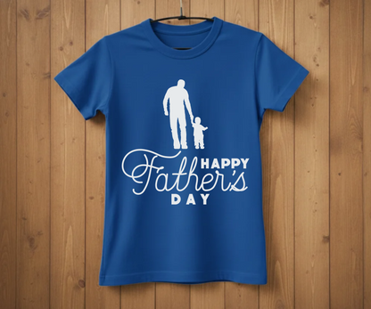 "Happy Father's Day" Silhouette T-Shirt - Graphic Tee