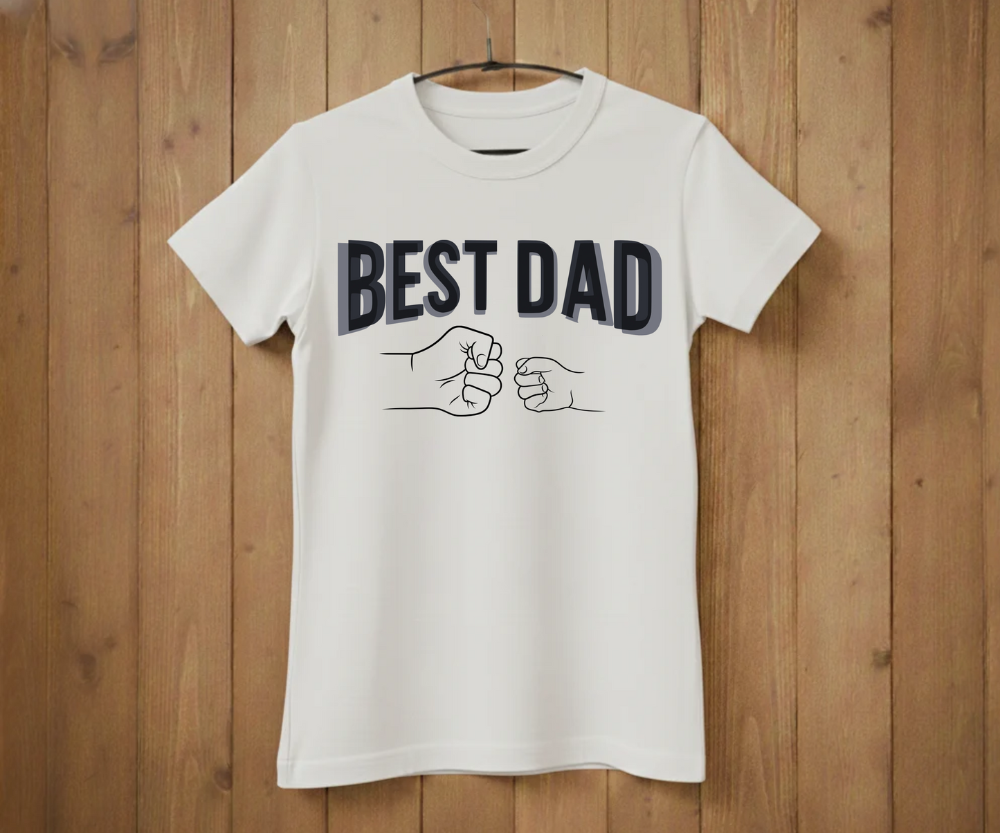 "Best Dad" Fist Bump T-Shirt - Heartwarming Graphic Tee