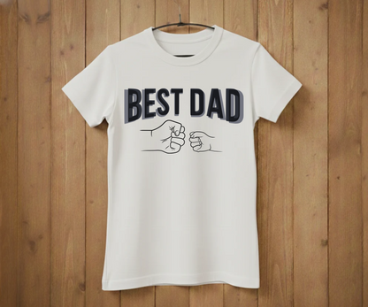 "Best Dad" Fist Bump T-Shirt - Heartwarming Graphic Tee