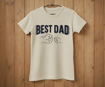 "Best Dad" Fist Bump T-Shirt - Heartwarming Graphic Tee