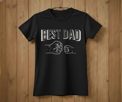 "Best Dad" Fist Bump T-Shirt - Heartwarming Graphic Tee