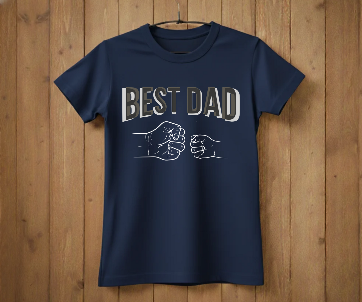 "Best Dad" Fist Bump T-Shirt - Heartwarming Graphic Tee