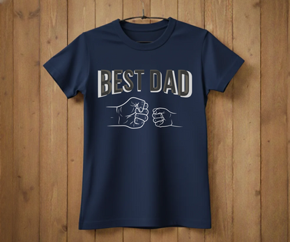 "Best Dad" Fist Bump T-Shirt - Heartwarming Graphic Tee