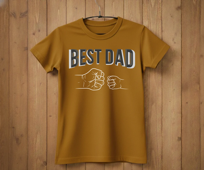 "Best Dad" Fist Bump T-Shirt - Heartwarming Graphic Tee