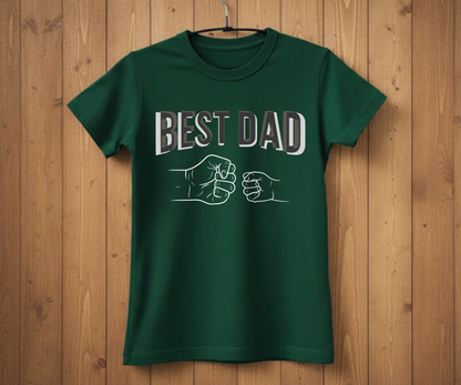"Best Dad" Fist Bump T-Shirt - Heartwarming Graphic Tee