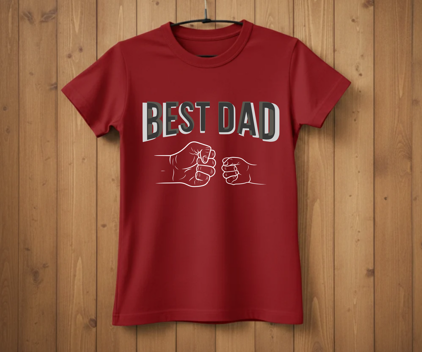 "Best Dad" Fist Bump T-Shirt - Heartwarming Graphic Tee