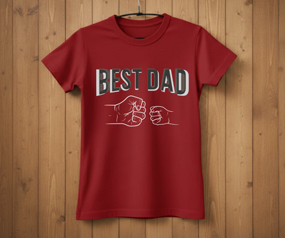 "Best Dad" Fist Bump T-Shirt - Heartwarming Graphic Tee