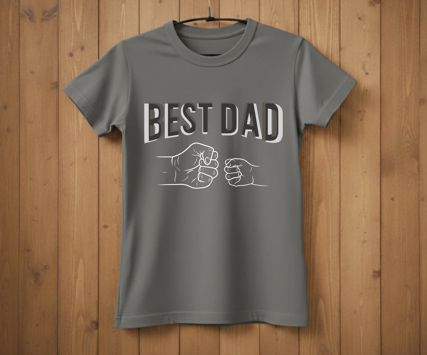 "Best Dad" Fist Bump T-Shirt - Heartwarming Graphic Tee