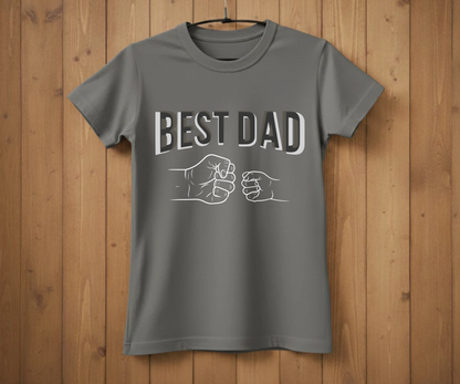 "Best Dad" Fist Bump T-Shirt - Heartwarming Graphic Tee