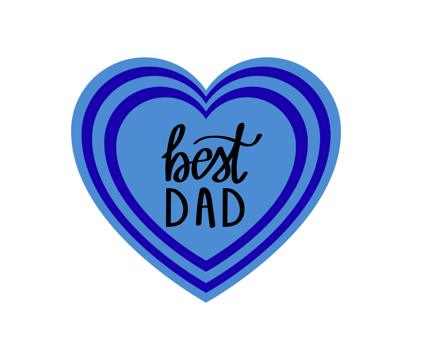 "Happy Father's Day" Blue Gift Tag T-Shirt - Cute Graphic Tee