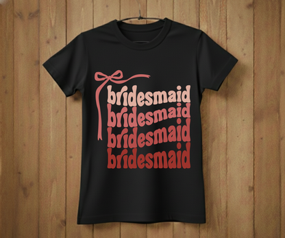 Bridesmaid T-Shirt – Bridal Shower & Wedding Party Shirt