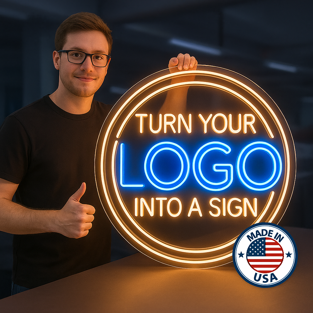 Custom logo sign